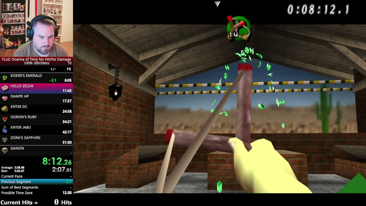 Ocarina of Time 100% glitchless no hit/no damage Speedrun! World Record!