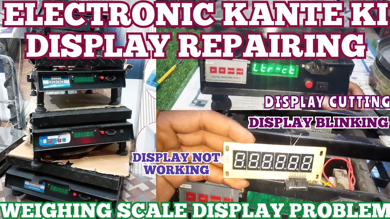 digital weight machine display problem