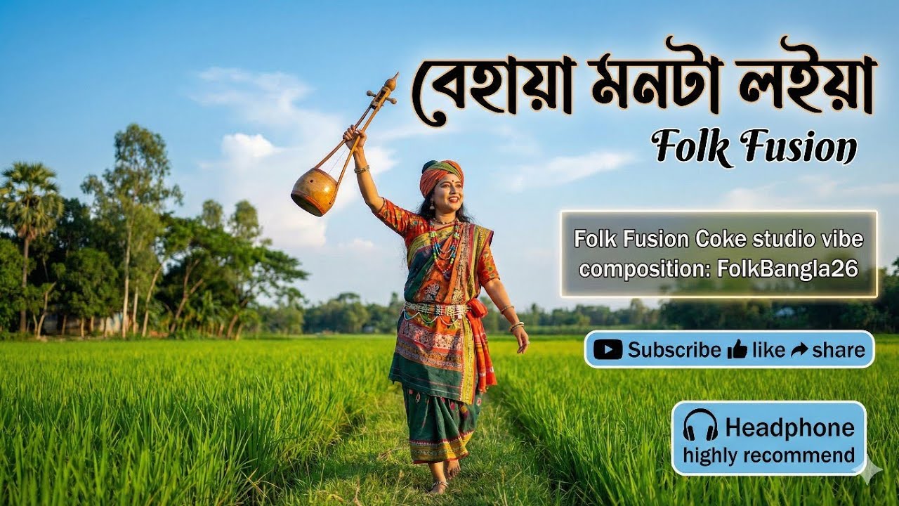 Behaya Mon (বেহায়া মন) | Bangla Folk Fusion | Coke Studio Style | FolkBangla26