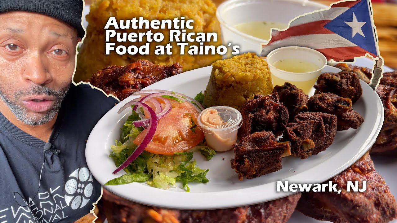 Puerto Rican Food from Taino's Restaurant Newark NJ Ep. 26