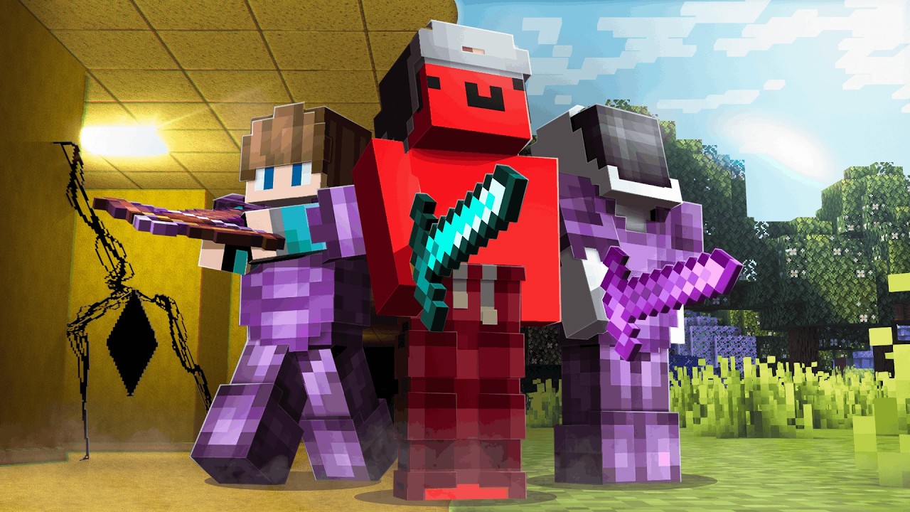 Minecraft Hunger Game, But In The Backrooms