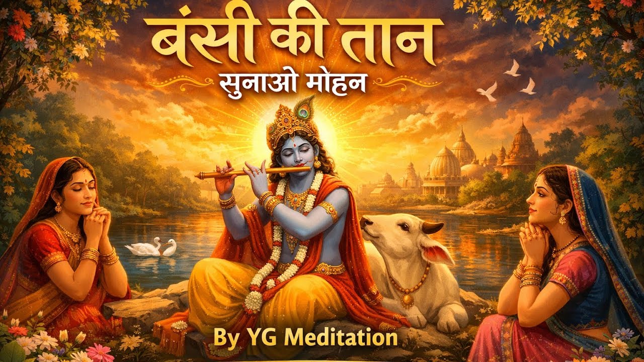 🌸 बंसी की तान में खो जाओ |  🌿✨ | Deep Meditation Bhajan🪔 वृंदावन अनुभूति | श्री कृष्ण मेडिटेशन भजन 