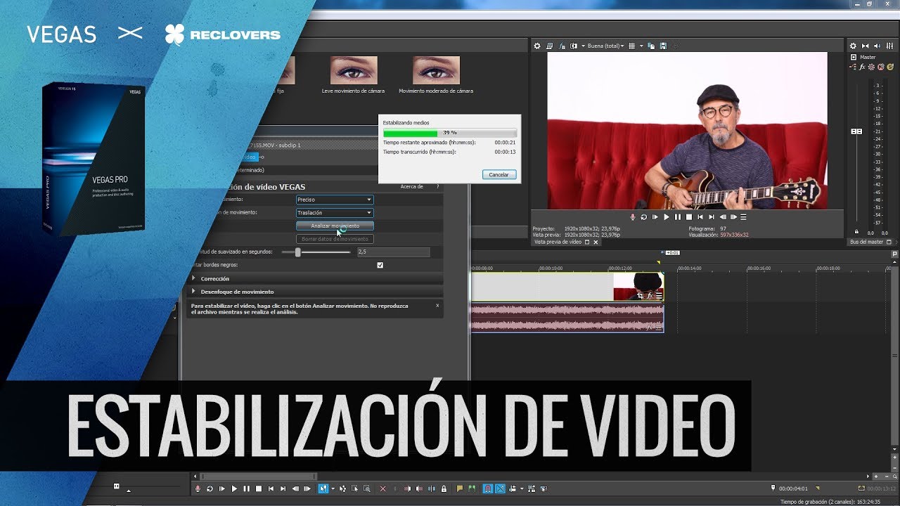 VEGAS PRO 16 #04 Estabilización de video (Tutorial)
