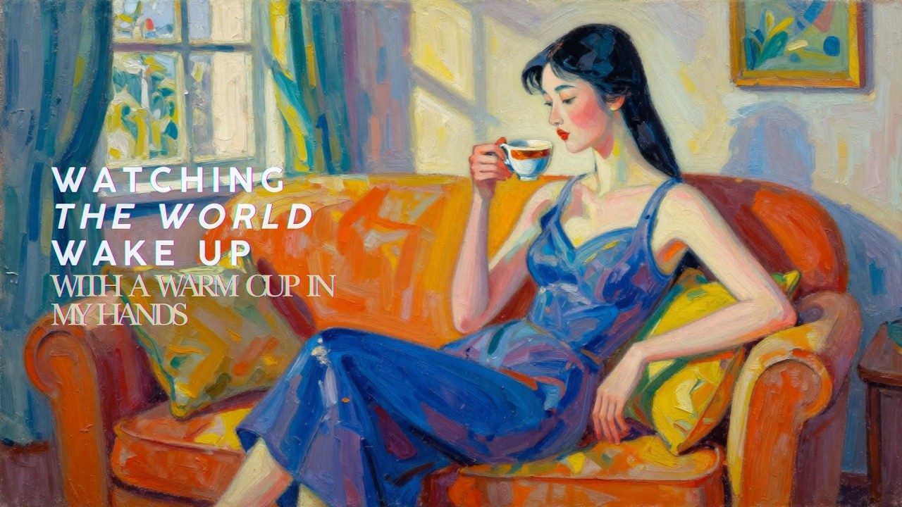 watching the world wake up with a warm cup in my hands