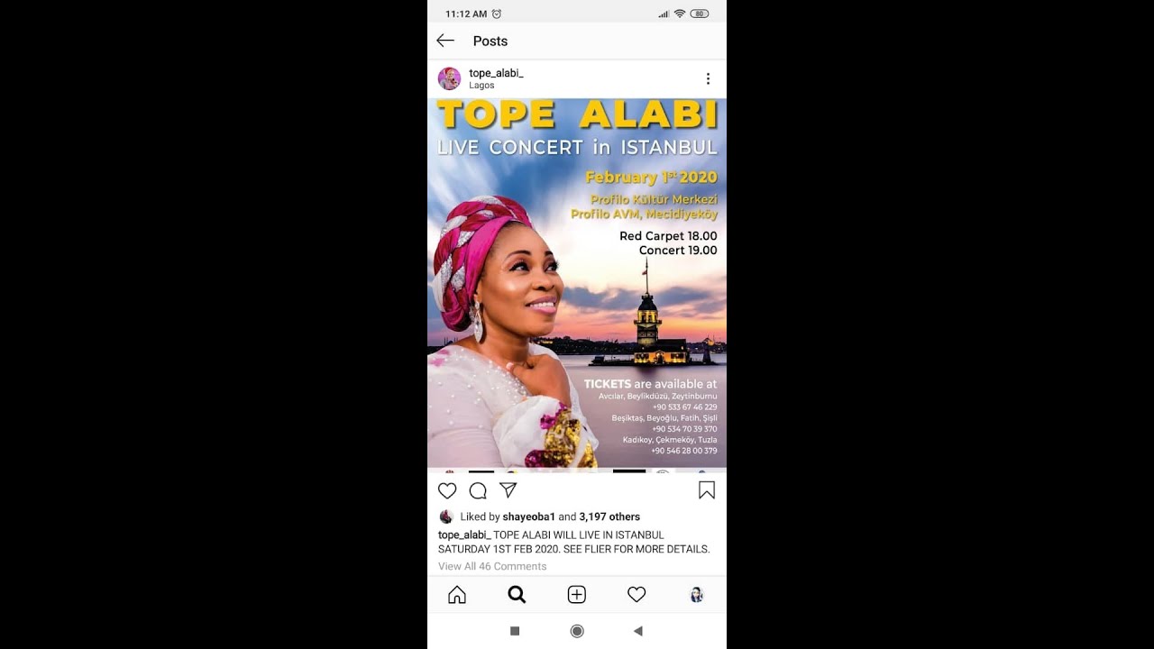 Tope Alabi Live Concert in Istanbul Turkey
