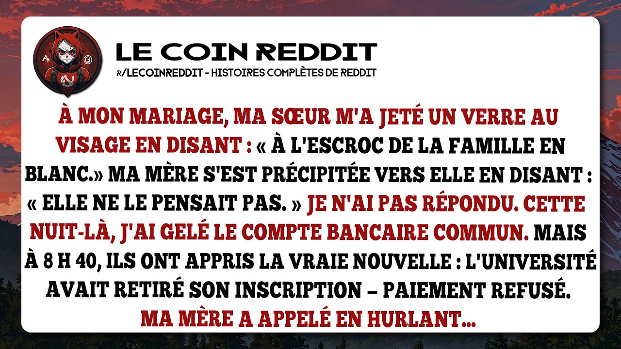 Ma sœur m'humilie à mon mariage. Ma vengeance a détruit son avenir.