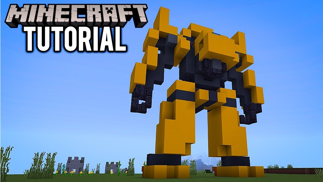 MINECRAFT : How To Build A Robot / Mech Base Tutorial