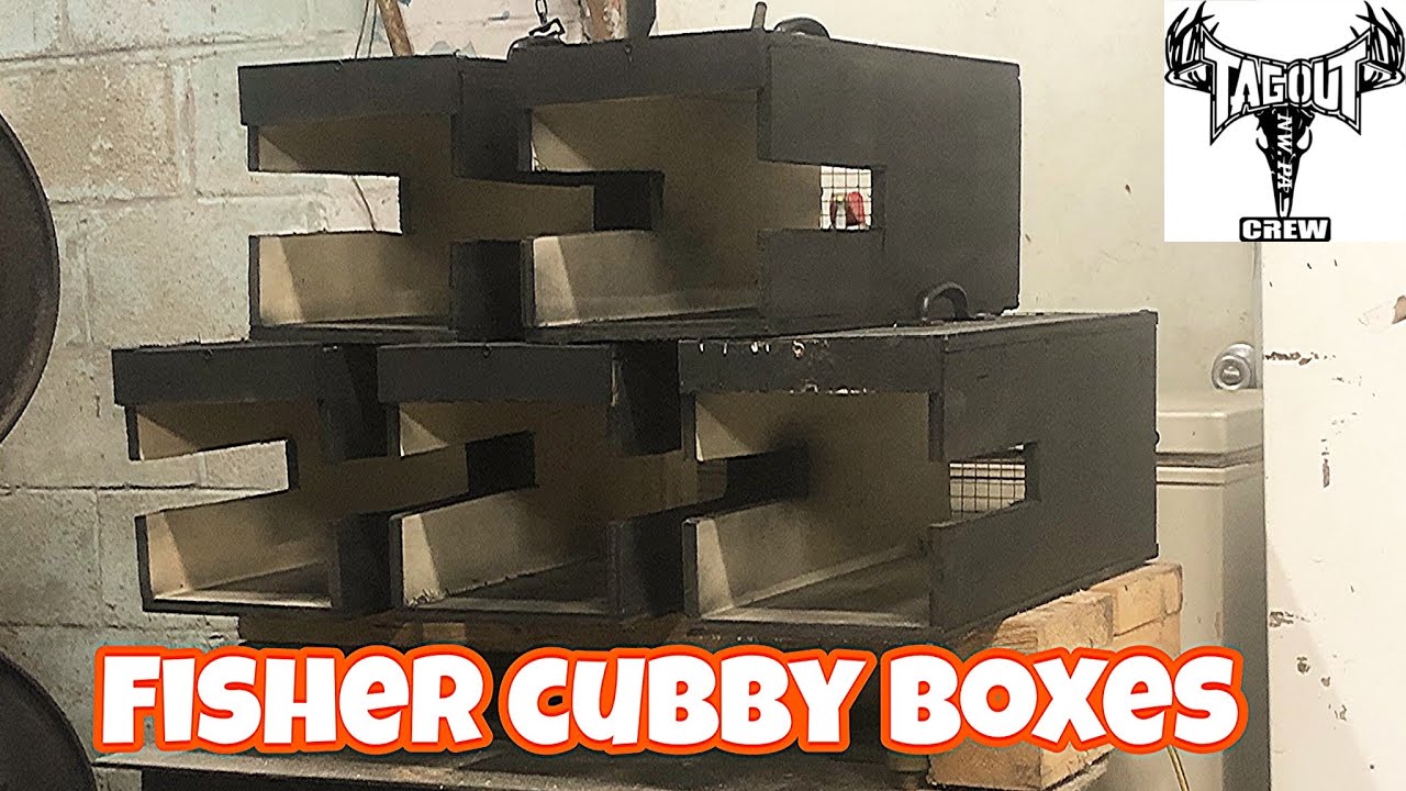 Trapline prep: building some fisher cubby boxes
