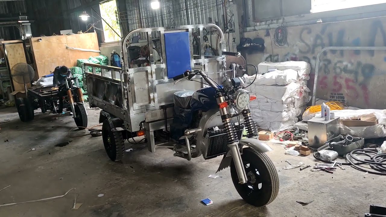 Xe ba b&aacute;nh Th&ugrave;ng inox chuy&ecirc;n chở đồ biển LH/Zalo  0965553621