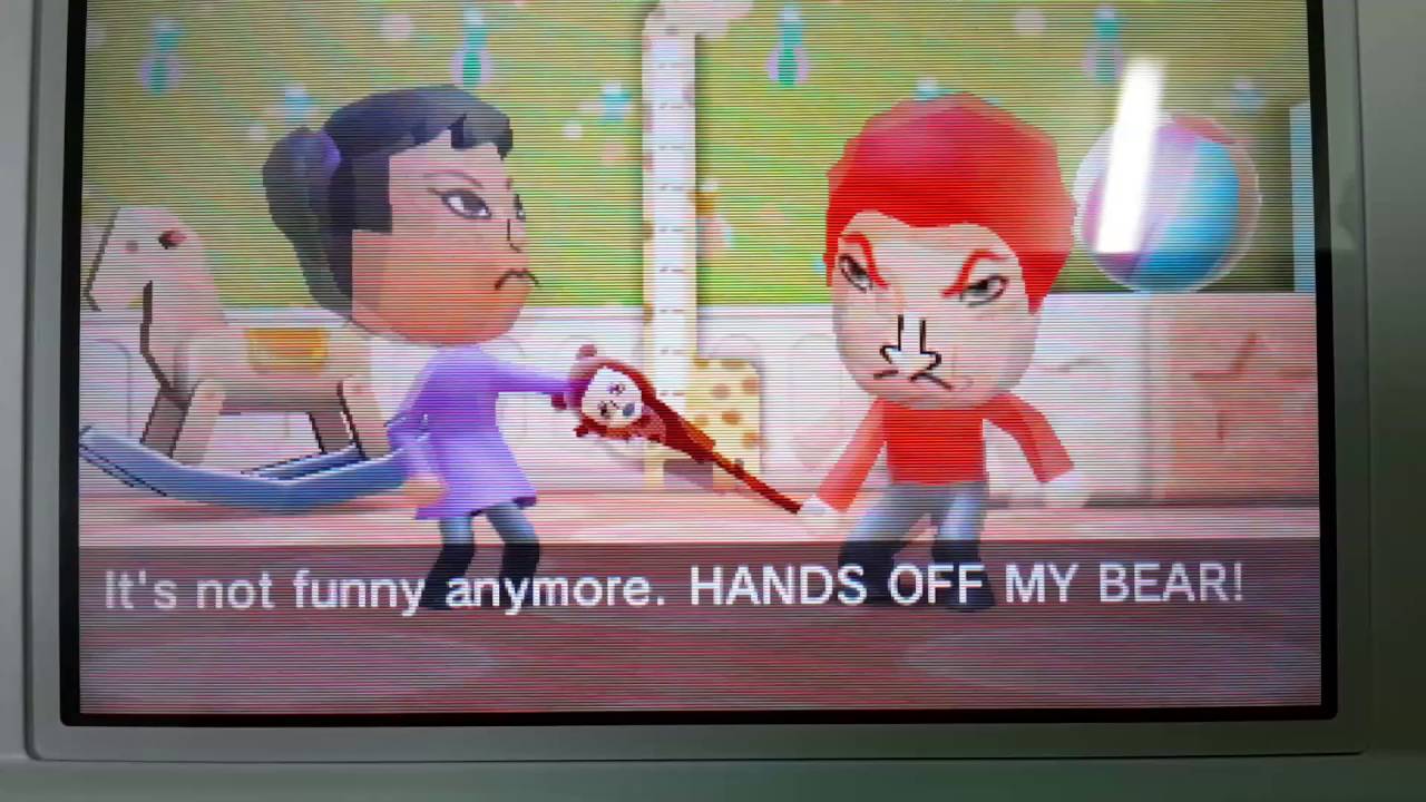 Tomodachi Life - Miyu & Pablo Teddy Bear Fight