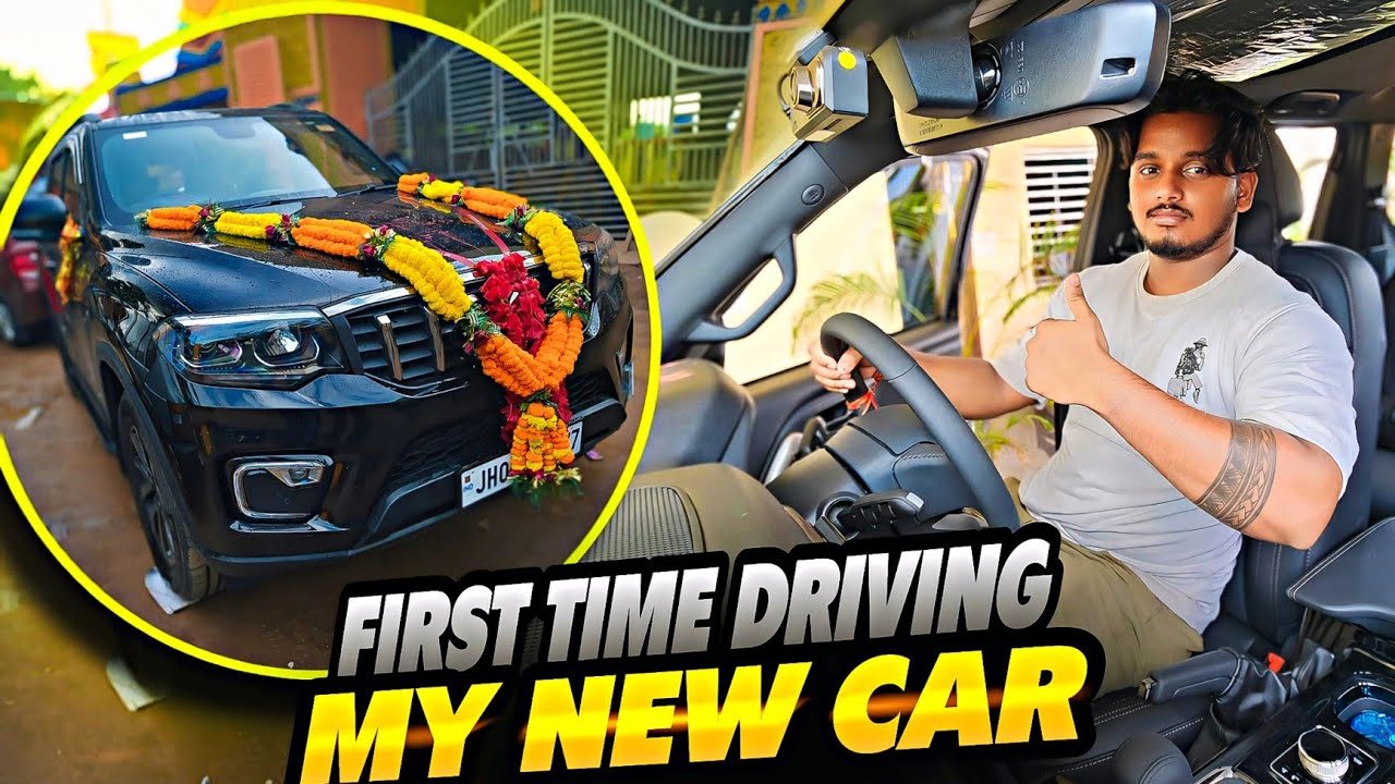 First Time New Car Chalaye  🤩 
