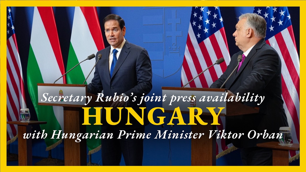 Secretary Rubio holds a joint press availability with Hungarian Prime Minister Viktor Orban