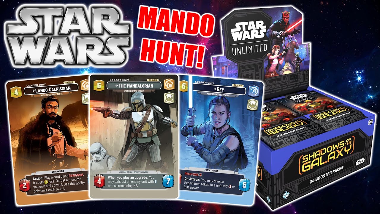 Shadows of the Galaxy Star Wars Unlimited Booster Box Opening!