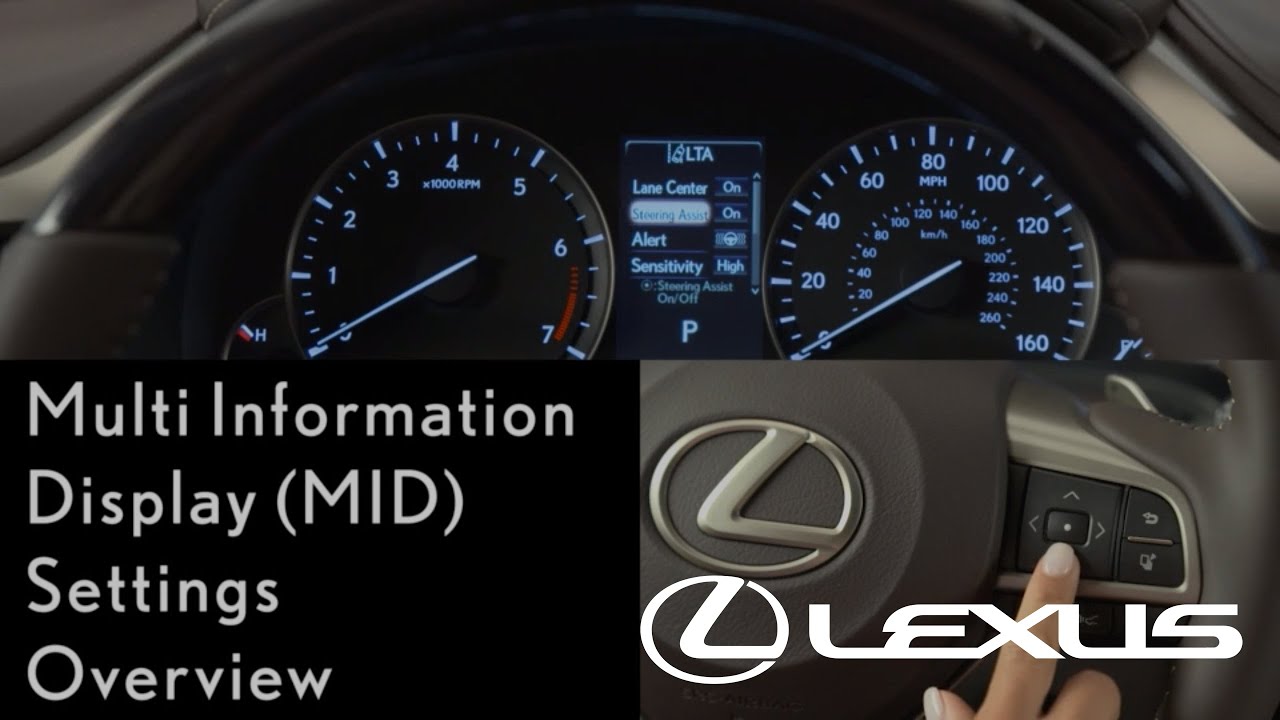 How-To Use the Multi-Informational Display (MID) Settings| Lexus RX