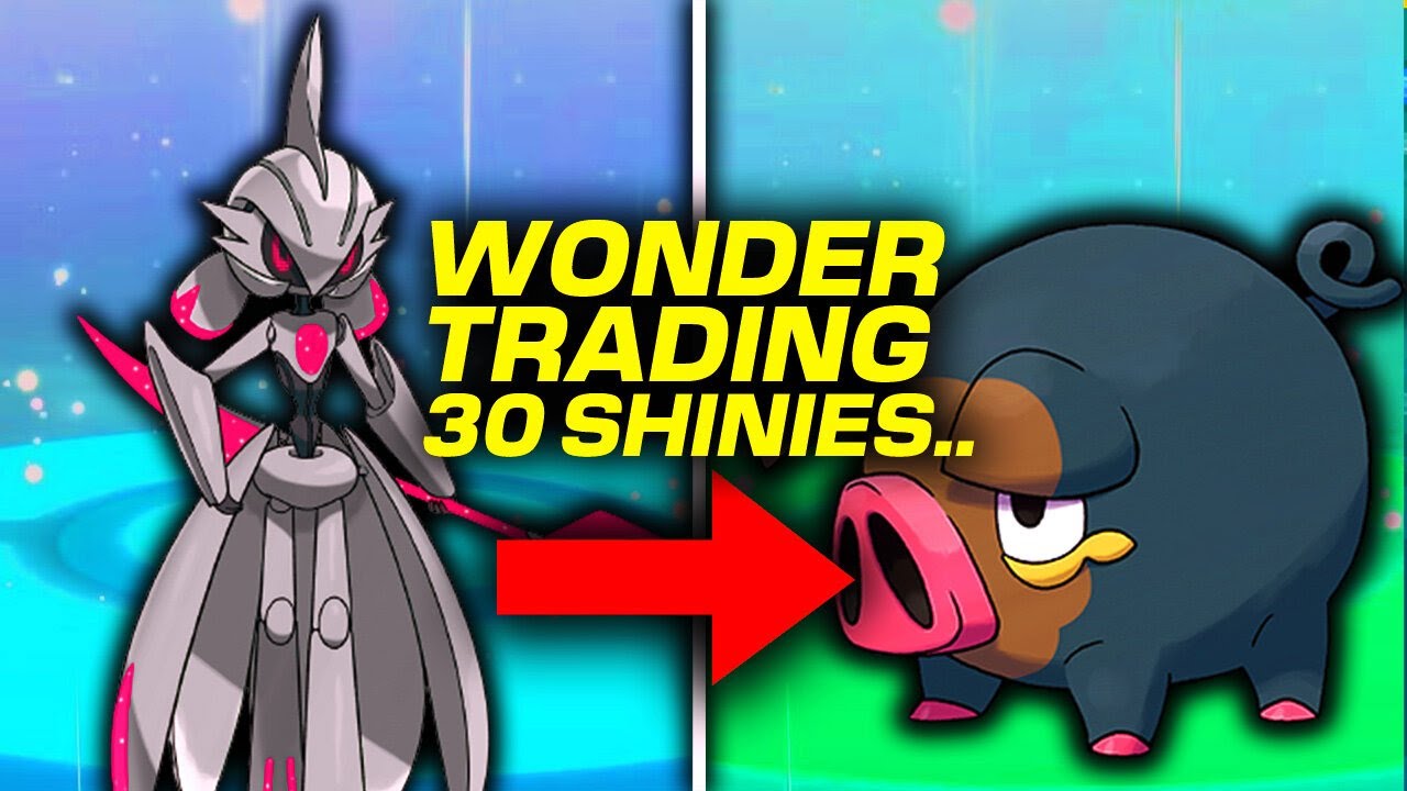I wonder traded 30 SHINY Pokemon and this is what I got..