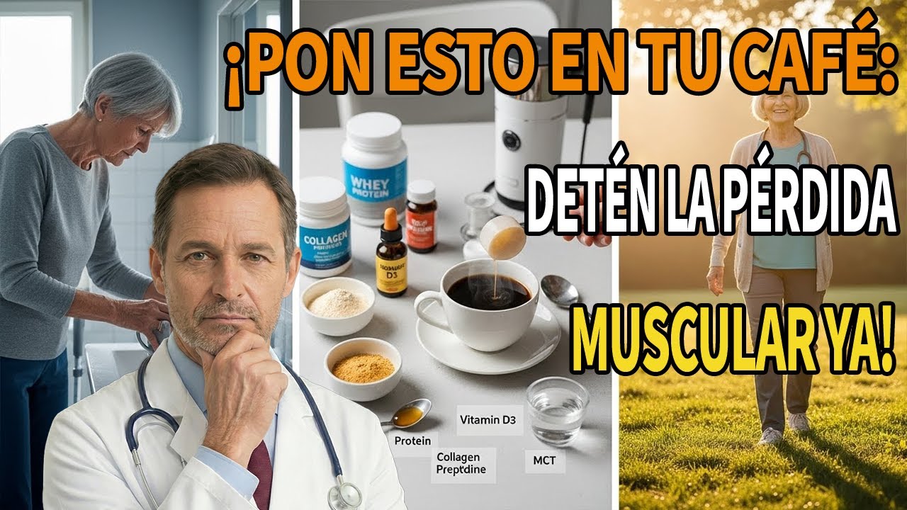 ¿Más de 60? Agrega ESTO al café y frena la sarcopenia: reconstruye músculo hoy | Dr. Javier Martínez