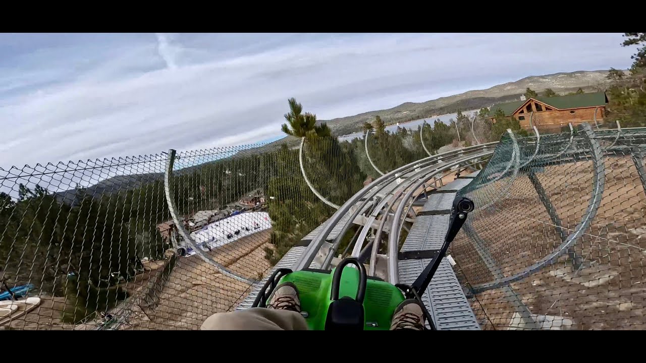 Alpine Coaster. Big Bear's Roller Coaster in the Mountains. Fast and incredibly #fun 12/11/2023