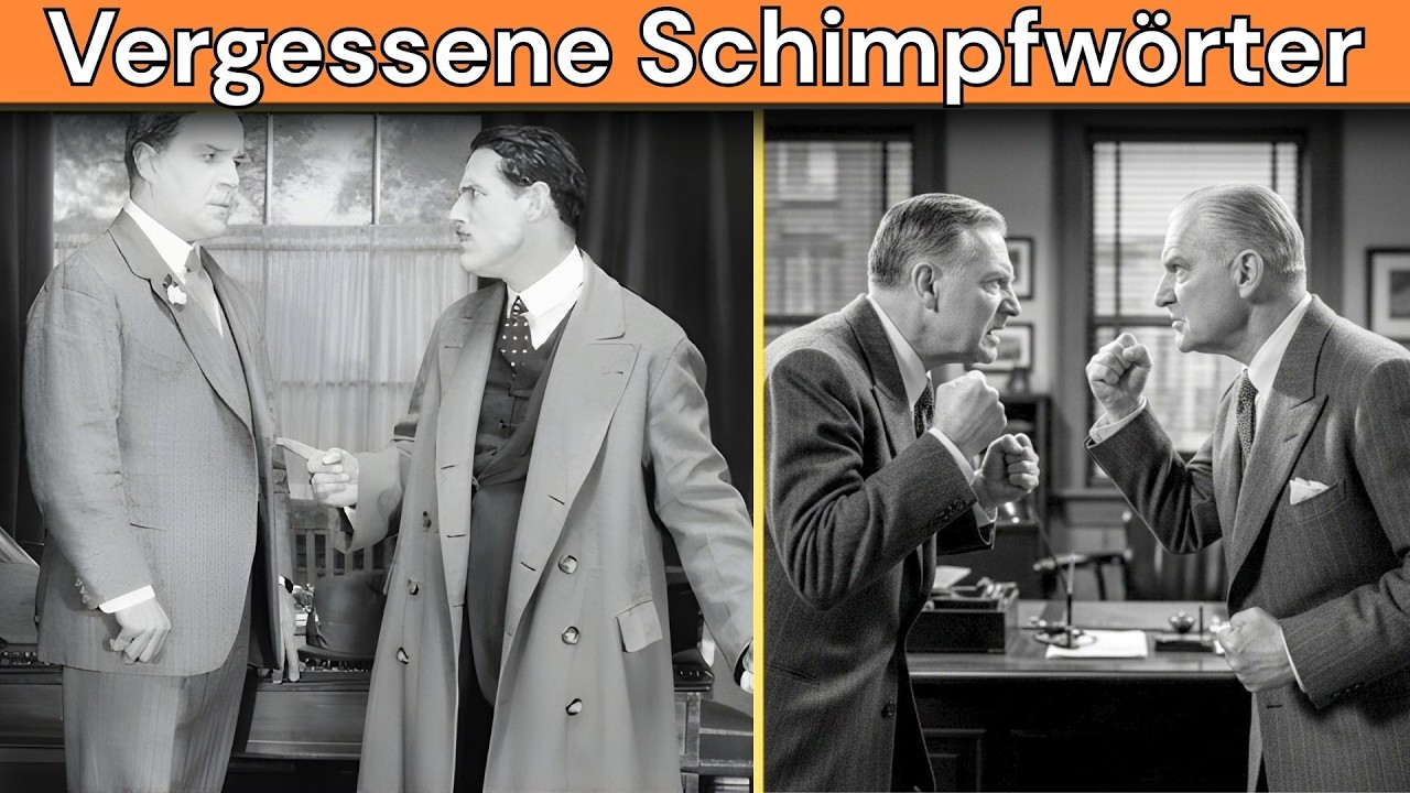 15 alte deutsche Schimpfwörter, die fast niemand mehr benutzt”