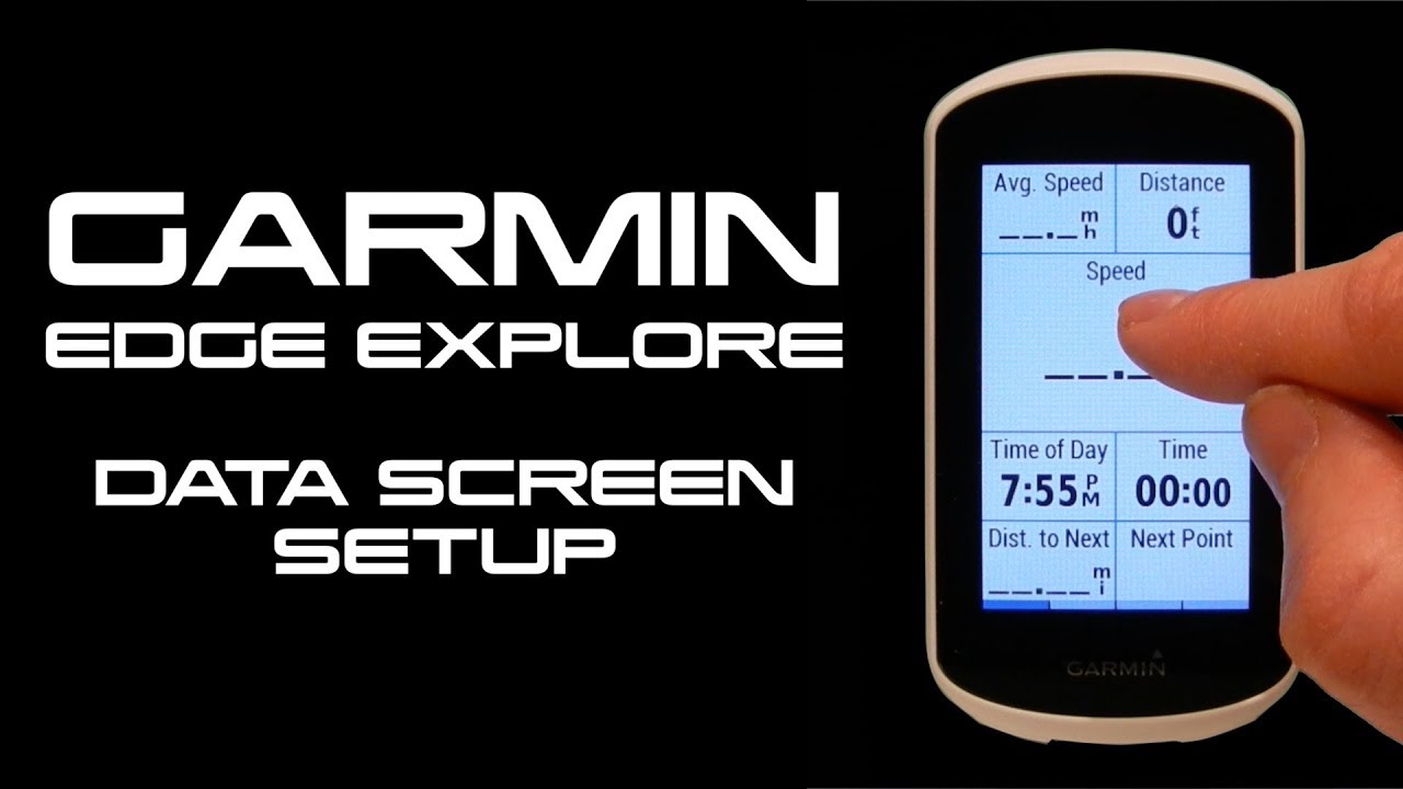 Настройка экрана данных Garmin Edge Explore