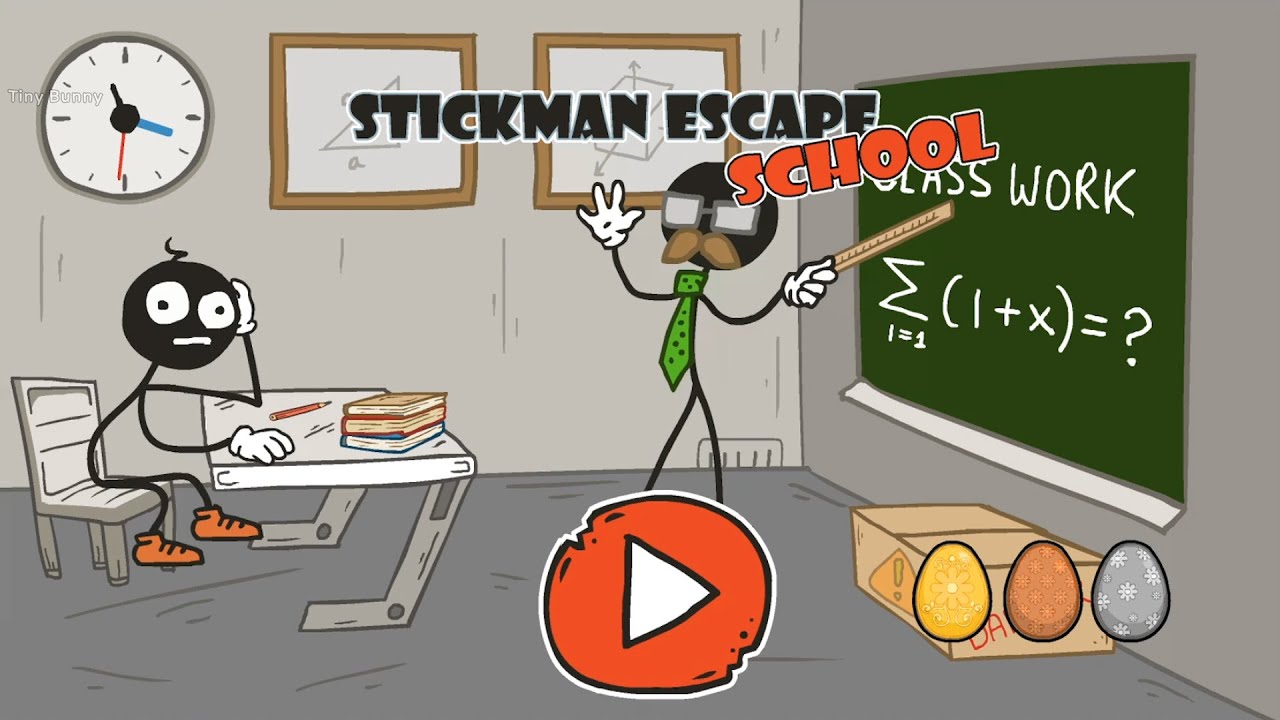 Stickman Escape School Super Android Gameplay - All Easter eggs (Mirra Games)