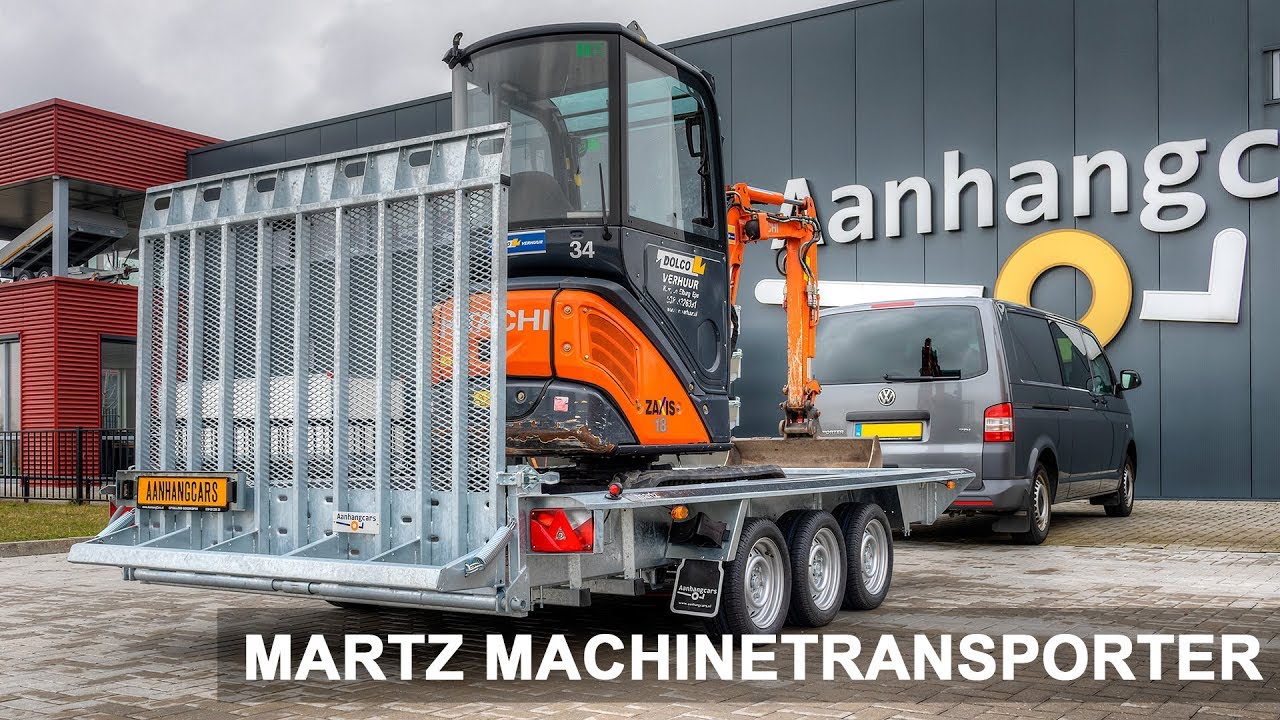 Martz machinetransporter 3 asser bij Aanhangcars