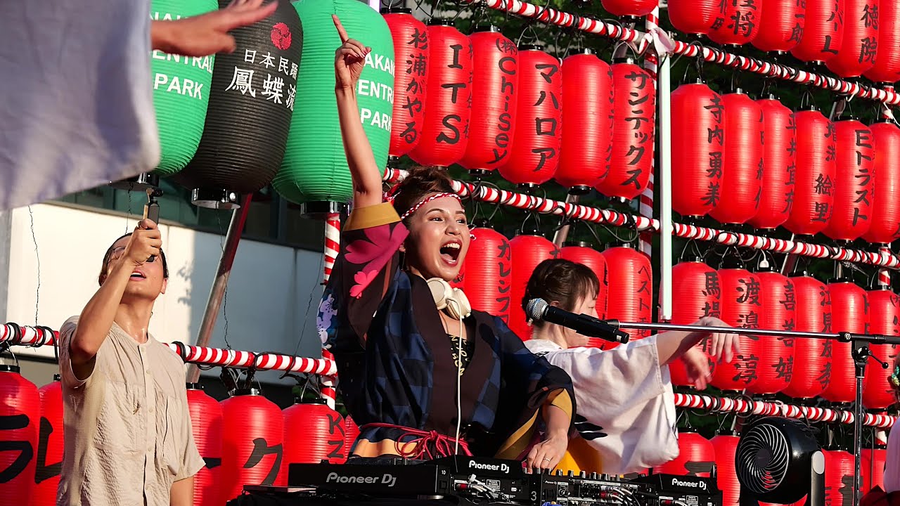 【中野駅前大盆踊り大会 2024】DJ CELLY 「盆ジョヴィ」 盆ROCK / 鳳蝶美成 盆踊り