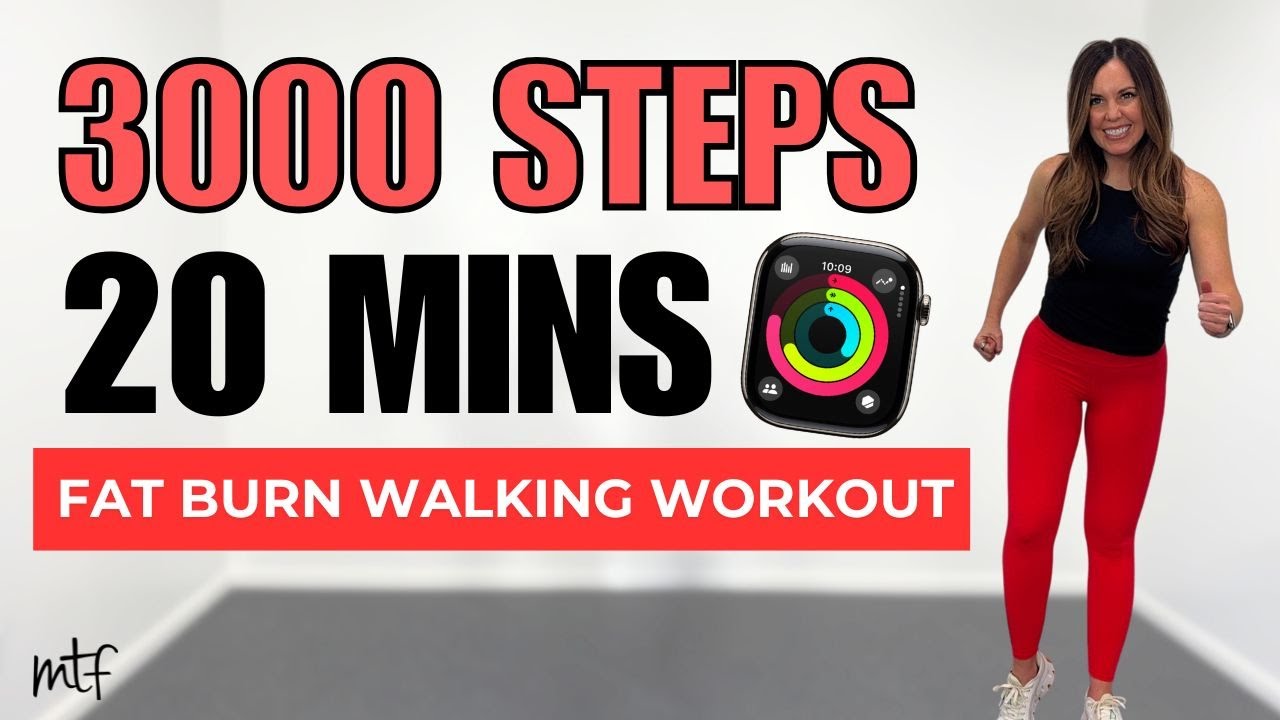 3000 Steps in 20 Min Walking Workout | Fat Burning Cardio Walk