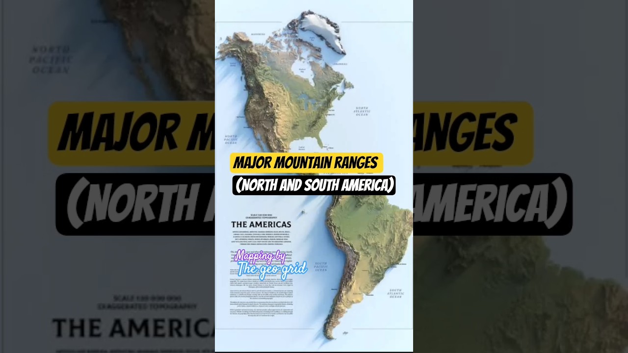 MAJOR MOUNTAINS RANGES IN NORTH INDIA SOUTH AMERICA # ANDES # GEOGRAPHY # YT # SHORTS