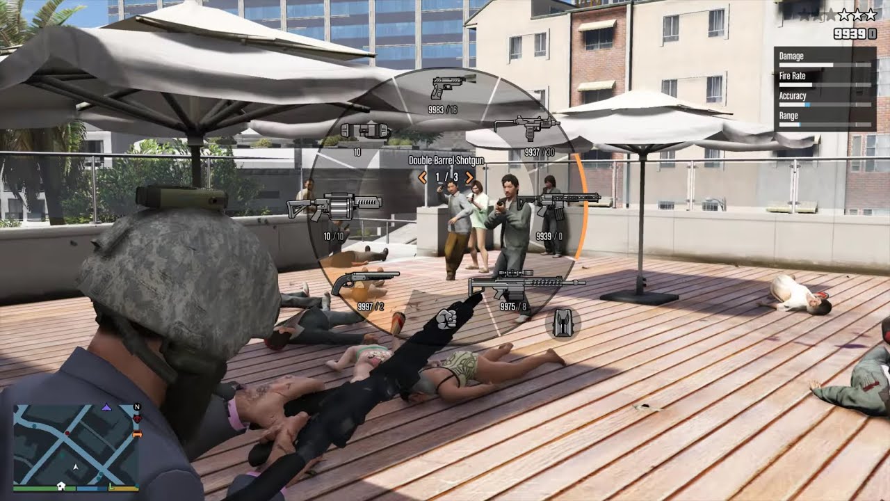 GTA 5 - Sniper Massacre at FIB & Triads Deal + Ten Star Escape