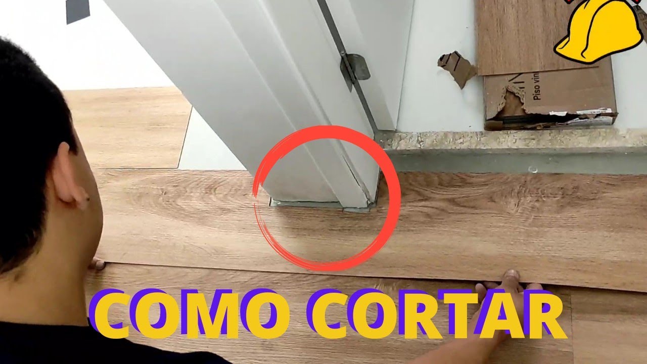 COMO CORTAR PISO VINÍLICO. Instalação completa em 4 vídeos.