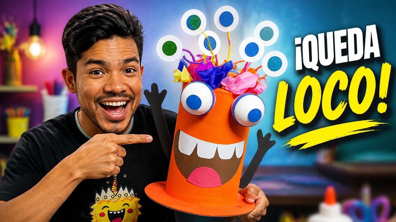 Sombrero Loco 😜 fácil de hacer DIY