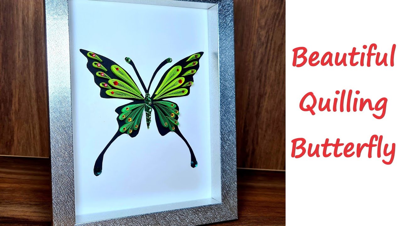 Beautiful quilling butterfly - #1st in a series - DIY Quilling