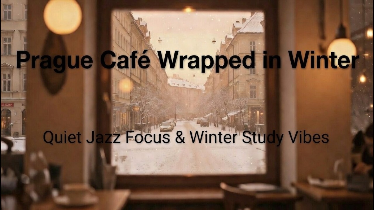 Prague in Winter ❄️ Cozy Café Jazz for Deep Focus & Study (1 Hour Mix) ☕