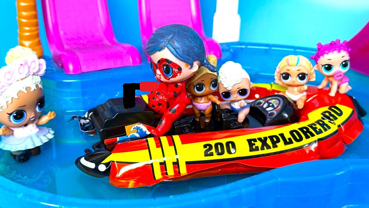КАТАЛИСЬ НА ЛОДКЕ В БАССЕЙНЕ🤣🤣🛶 Малыши ЛОЛ СЮРПРИЗ в ДЕТСКОМ САДИКЕ смешные КУКЛЫ МУЛЬТИКИ Даринелка