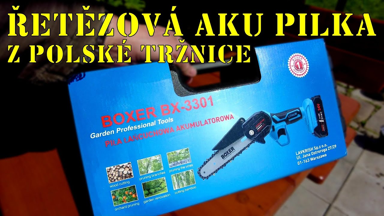 Ruční akumulátorová řetězová pila z Polska