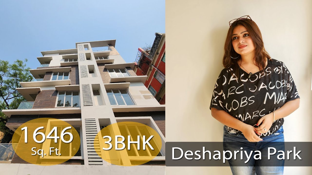 1646 Sq. Ft. South West Facing 3 BHK Flat Sale Near Deshapriya Park | Root Realty | 2023
