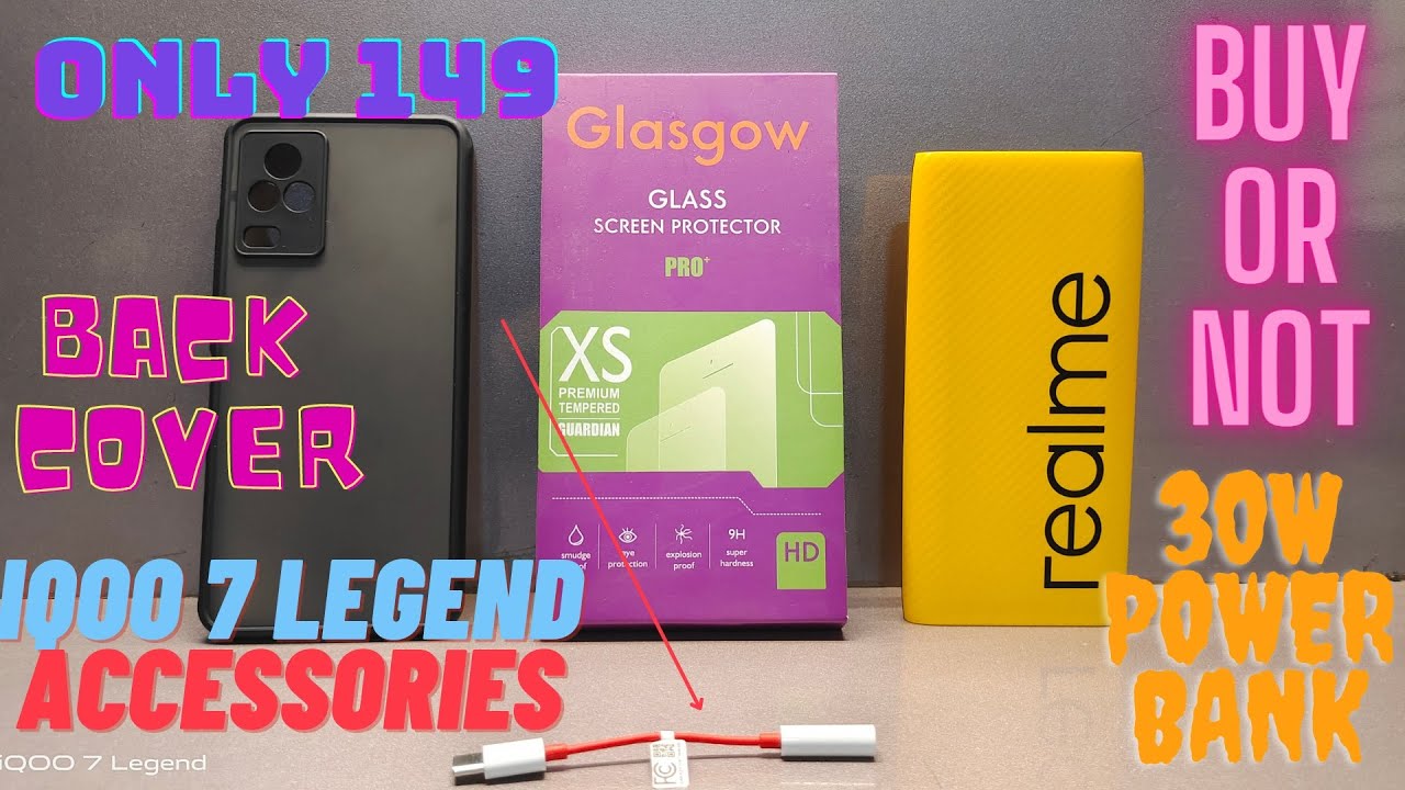 iqoo 7 legend accessories| mi 18w vs realme 30w powerbank |watch this video before buying power bank