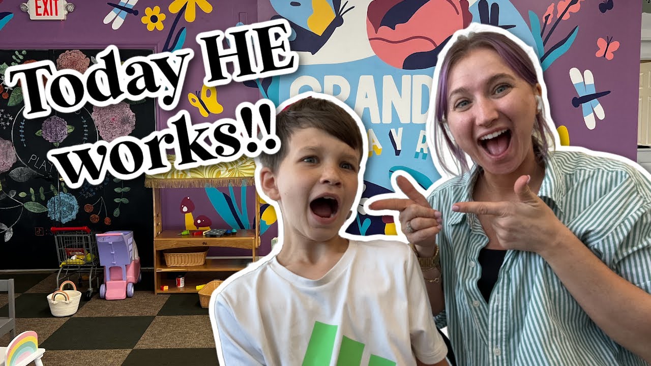 10 Year Old Works a FULL SHIFT at Grandma's Playroom | DITL Vlog