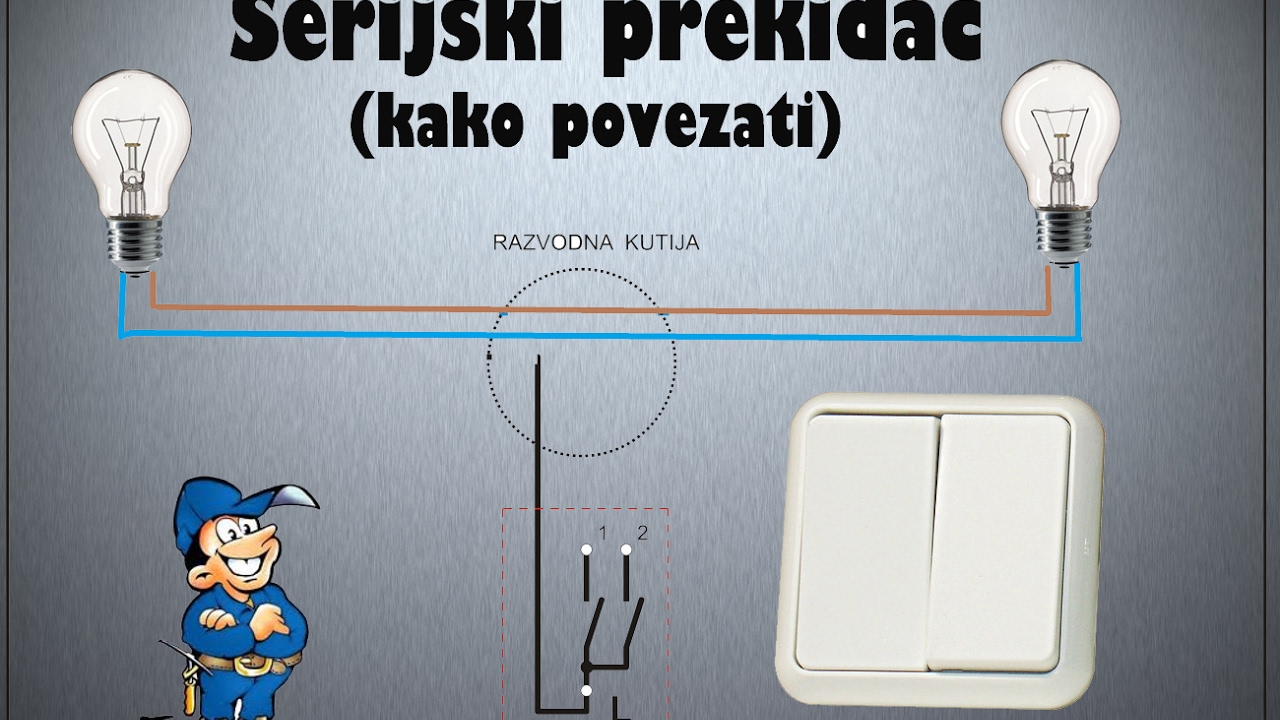 SERIJSKI Prekidac - Kako povezati