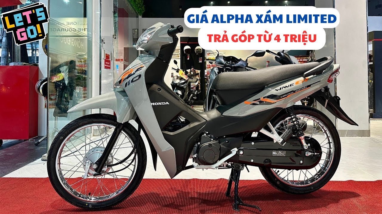 Giá Honda WAVE ALPHA 2026 Xám Xi Măng Limited & Ưu Đãi Trả Góp 0.79% Siêu Rẻ 11/25 | Tuấn Hồng Đức 6