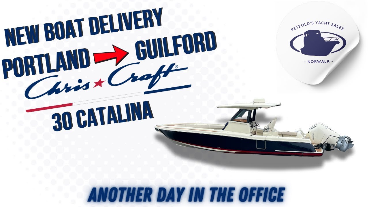 New Boat Delivery! Chris-Craft 30 Catalina - Another Day in the Office!