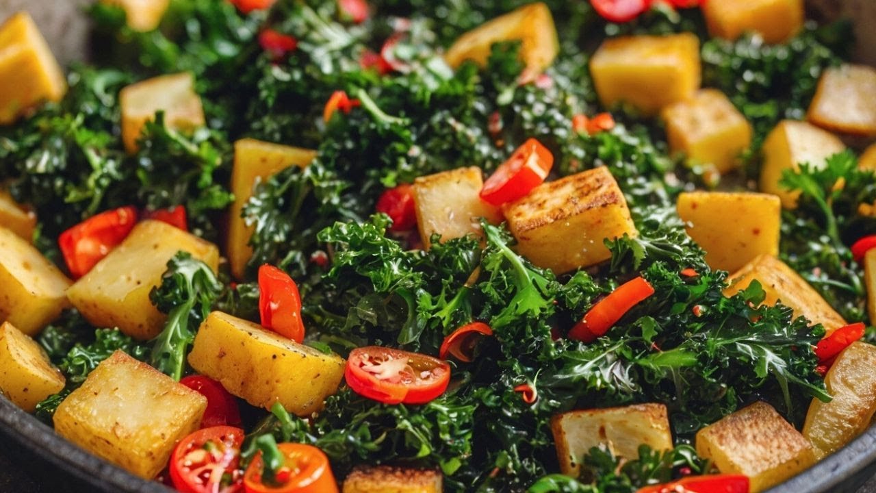 Этот веганский рецепт капусты кале такой вкусный, что готовлю его каждый день! Кудрявая капуста кейл