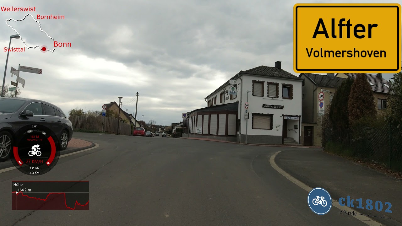 Mit dem Rennrad durch Bonn - Weilerswist - Bornheim