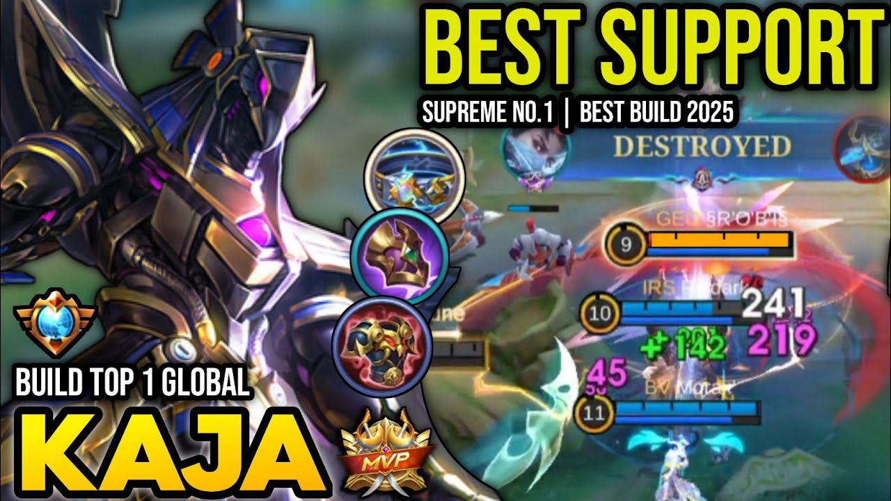 KAJA BEST BUILD 2025 | BUILD TOP 1 GLOBAL KAJA GAMEPLAY | MOBILE LEGENDS✓