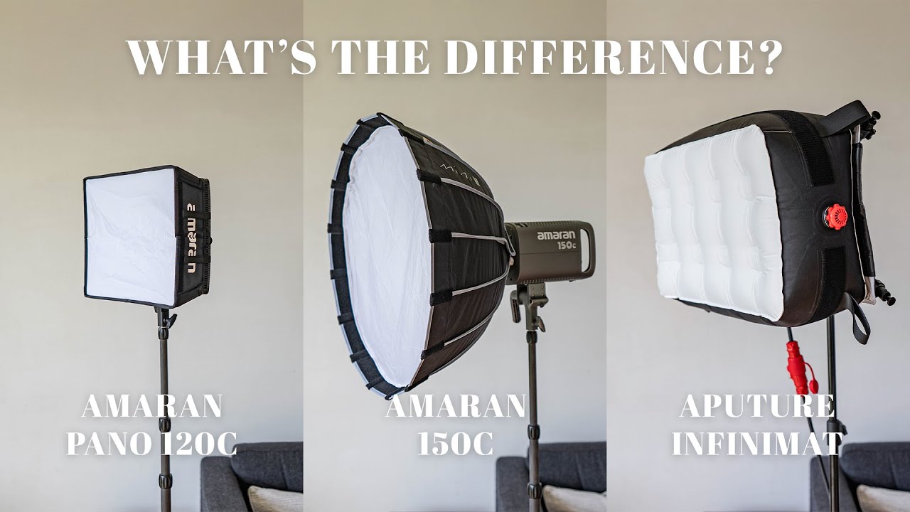 What's the Difference? // Amaran Pano 120C, Amaran 150C, Aputure Infinimat 1×2