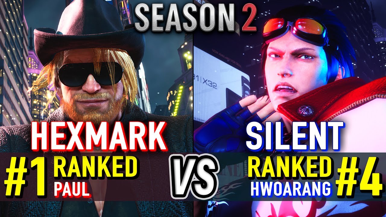 T8 🔥 HEXMARK (#1 Ranked Paul) vs SILENT (#4 Ranked Hwoarang) 🔥 Tekken 8 High Level Gameplay