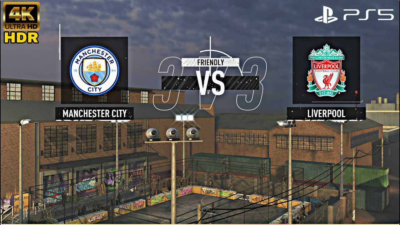 Manchester City vs Liverpool | 4K HDR 60 FPS | PS5 FIFA Volta gameplay