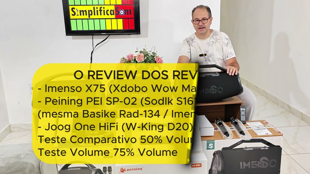 REVIEW Teste Completo Imenso X75 Imenso X73 Peining PEI SP02 Basike Rad 134 Joog One HiFi W-King X20