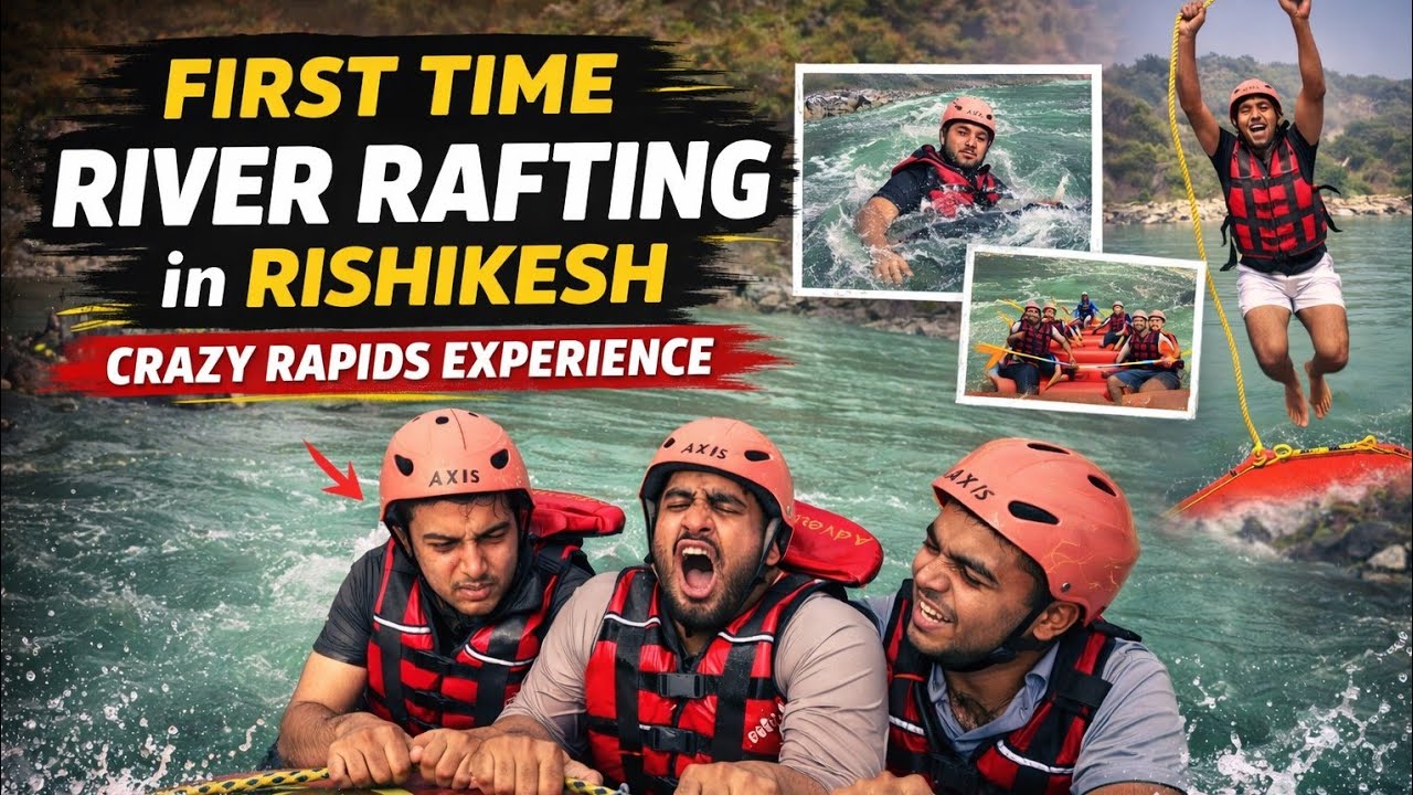 First Time River Rafting in Rishikesh | Crazy Rapids Experience 🚣‍♂️ | Adventure on the Ganga | Trip