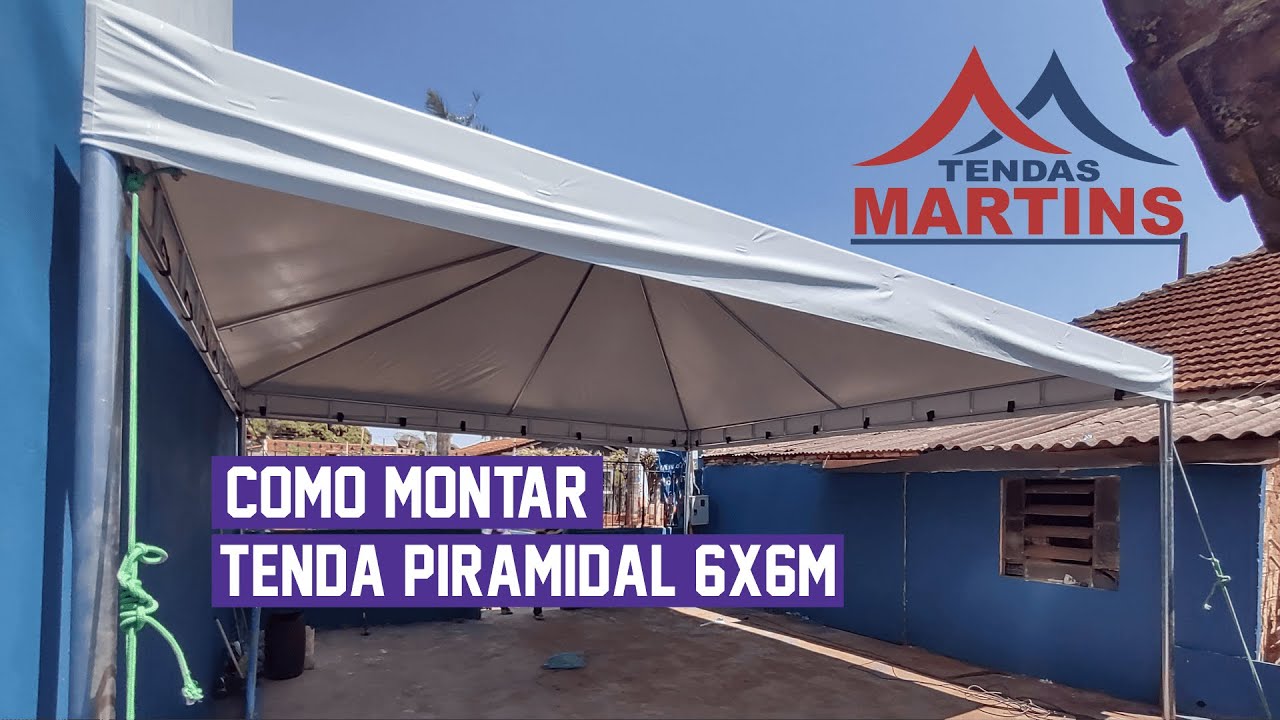 Aprenda como montar Tenda Piramidal 6x6m - Tendas Martins